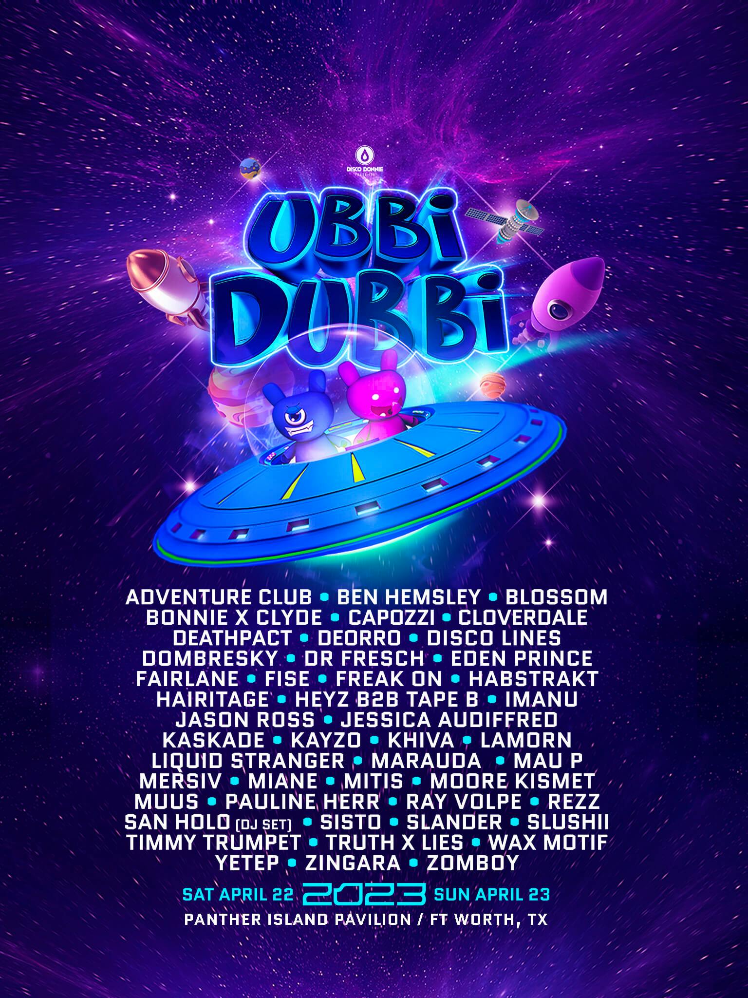 Ubbi Dubbi Festival 2023 in Fort Worth, Texas